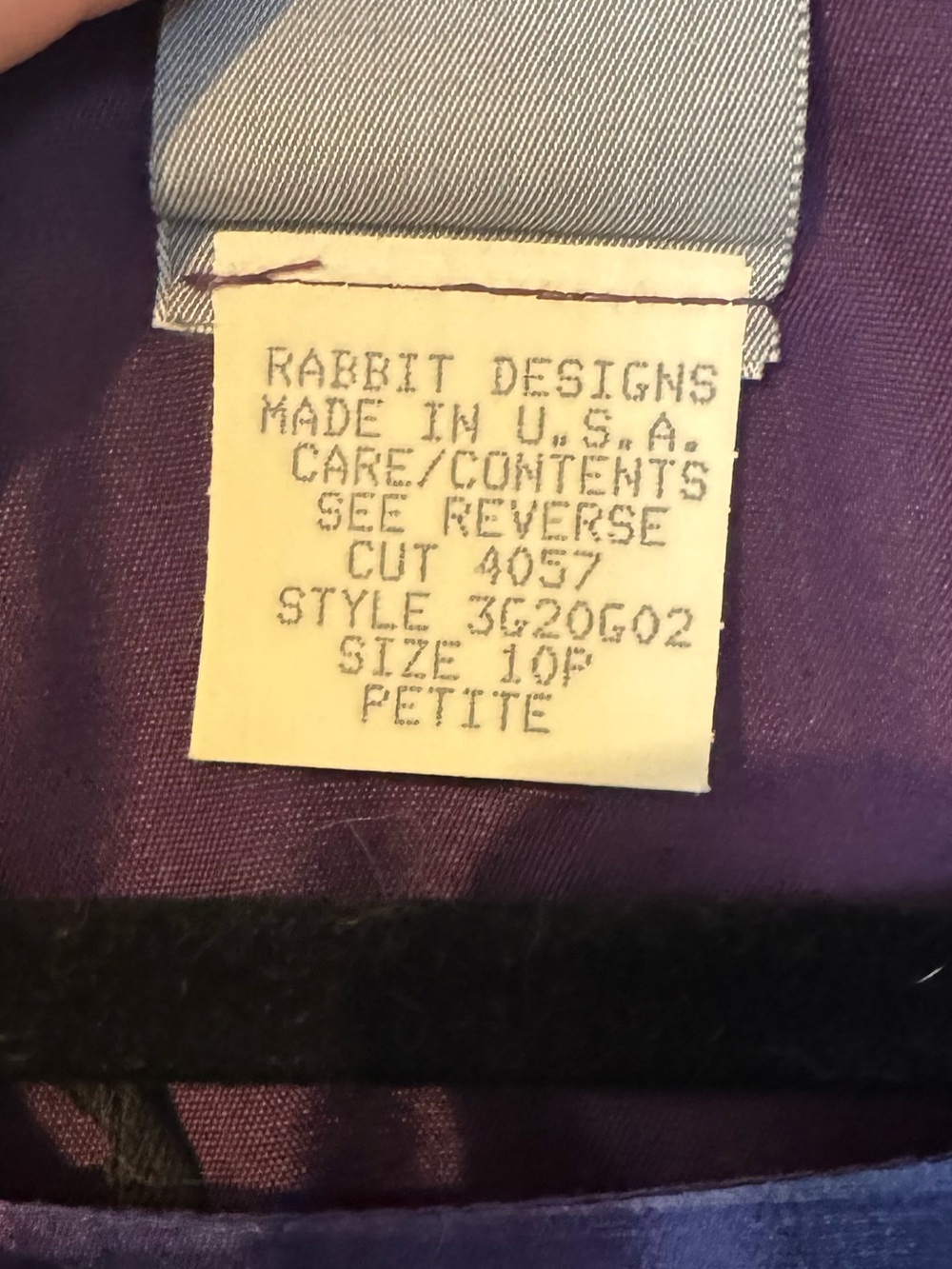 Rabbit Rabbit Rabbit Blue and Purple Striped Midi Sheath Dress - Picture 4 of 4